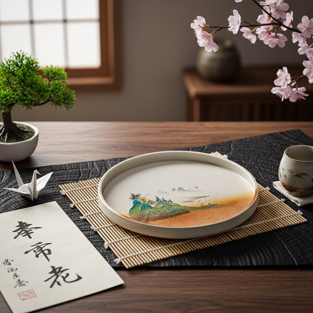 焔霞（ほむらがすみ皿）[Ember Mist Tray]