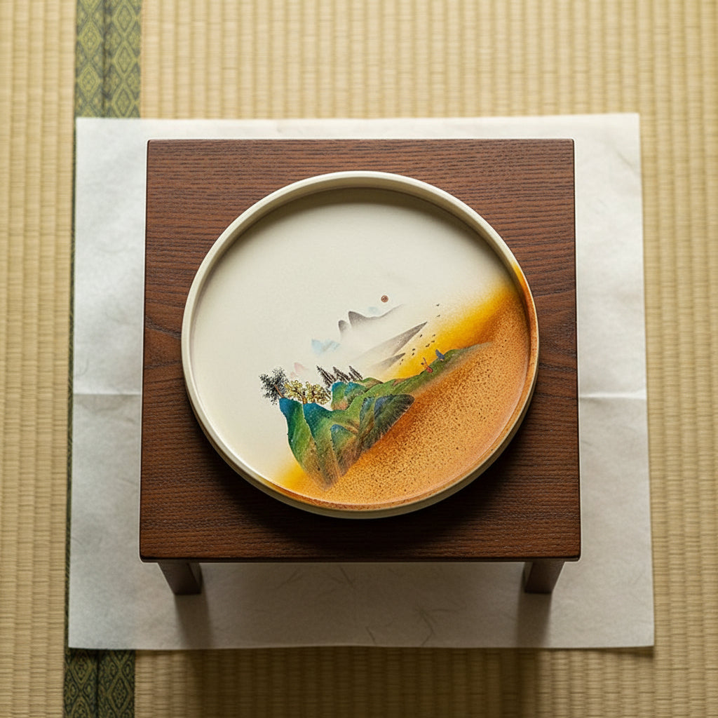 焔霞（ほむらがすみ皿）[Ember Mist Tray]