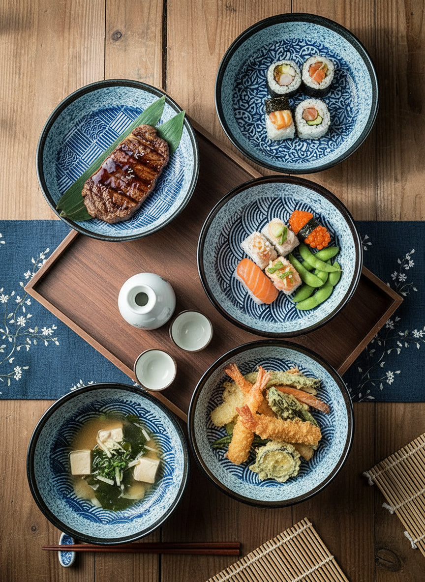 Aozora Wave Ceramic Bowl